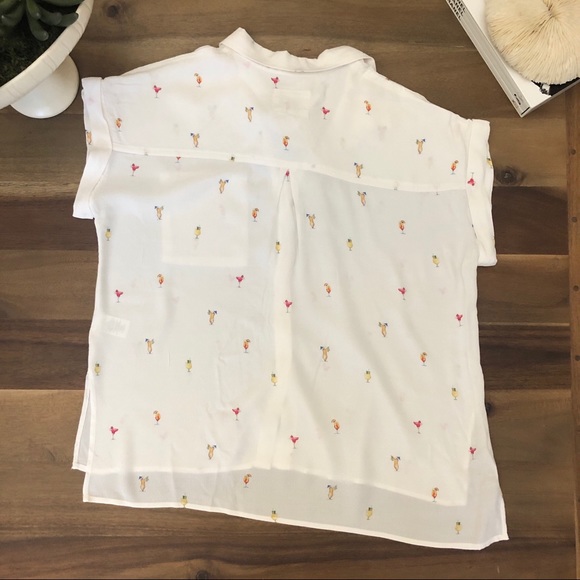 NWT Rails Whitney Ivory Cocktail Hour Print Size M - Picture 2 of 8